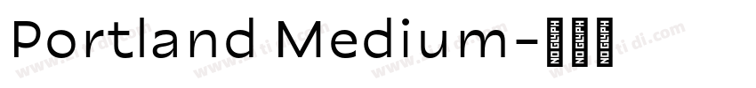 Portland Medium字体转换